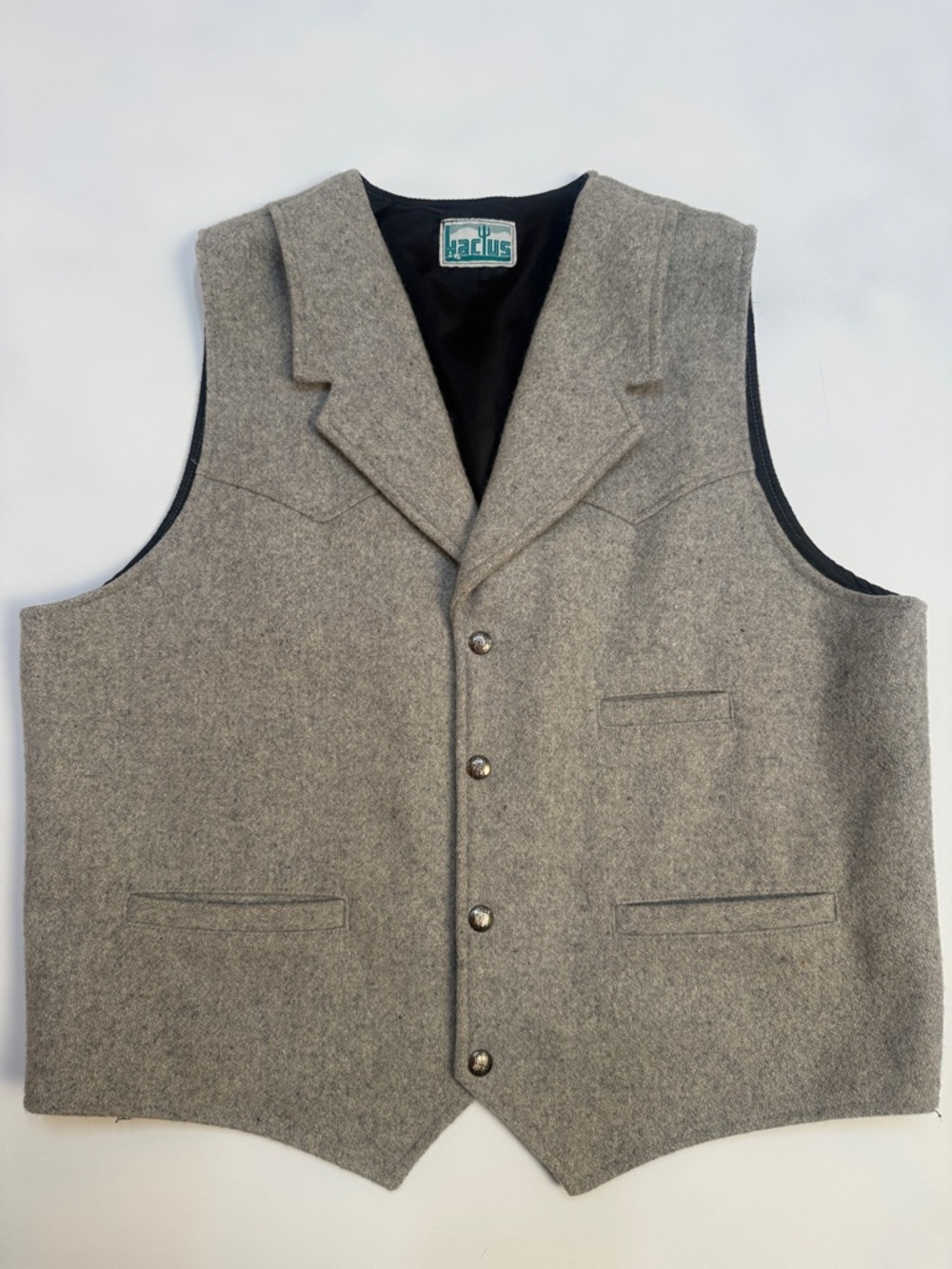 Western Vest 100% Wool Kactus Brand Women's Large
